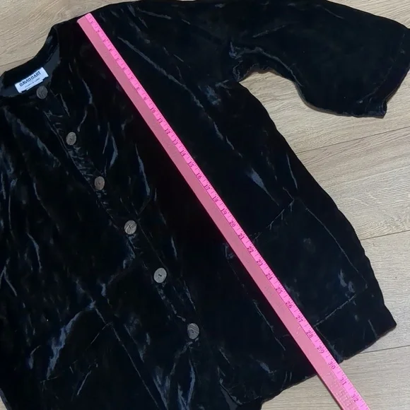 Vintage David Dart Neiman Marcus black Velvet Women's Jacket Size L - Picture 6 of 10